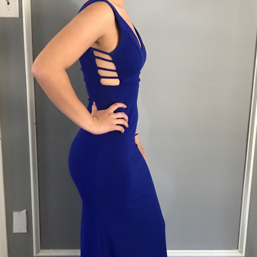 Royal blue prom dress